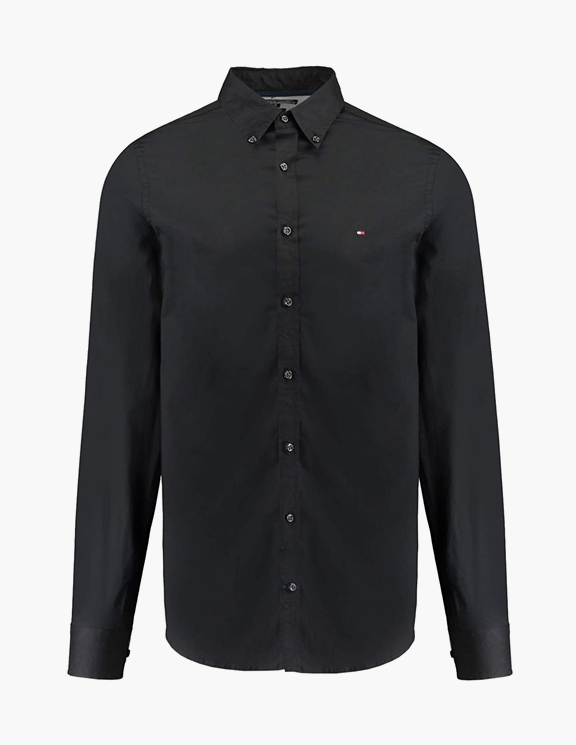 camisa negro mate hombre Tommy