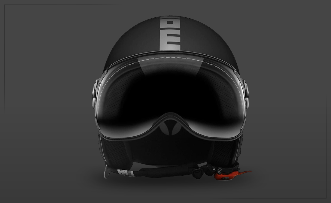 cascos para moto y patinete eléctrico negro mate